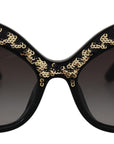 Dolce & Gabbana Butterfly Polarized Sequin Sunglasses