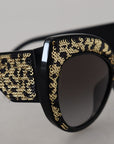 Dolce & Gabbana Butterfly Polarized Sequin Sunglasses