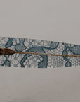 Dolce & Gabbana Elegant Lace Detail Blue Sunglasses
