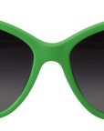 Dolce & Gabbana Chic Green Acetate Round Sunglasses