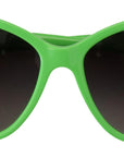 Dolce & Gabbana Chic Green Acetate Round Sunglasses