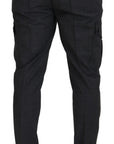 Dolce & Gabbana Elegant Checkered Slim Fit Cargo Pants