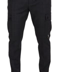 Dolce & Gabbana Elegant Checkered Slim Fit Cargo Pants