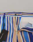 Dolce & Gabbana Sleek Striped Slim Fit Chinos