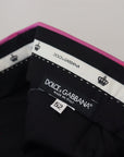Dolce & Gabbana Elegant Slim Fit Formal Dress Pants in Pink