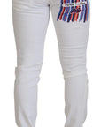 Dolce & Gabbana Elegant Slim Fit White Skinny Jeans