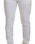 Dolce & Gabbana Elegant Slim Fit White Skinny Jeans