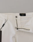 Dolce & Gabbana Elegant Slim Fit White Skinny Jeans