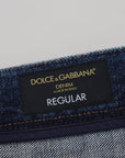 Dolce & Gabbana Elegant Blue Wash Regular Fit Jeans