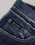 Dolce & Gabbana Elegant Blue Wash Regular Fit Jeans