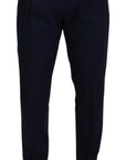 Dolce & Gabbana Chic Slim Fit Chinos in Blue