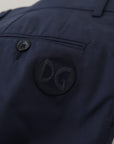 Dolce & Gabbana Chic Slim Fit Chinos in Blue