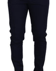 Dolce & Gabbana Elegant Slim Fit Blue Dress Pants
