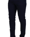 Dolce & Gabbana Elegant Slim Fit Blue Dress Pants