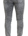 Dolce & Gabbana Chic Slim Fit Gray Denim