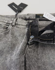 Dolce & Gabbana Chic Slim Fit Gray Denim