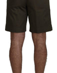 Dolce & Gabbana Elegant Green Cotton Chino Shorts