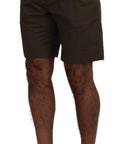 Dolce & Gabbana Elegant Green Cotton Chino Shorts