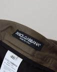 Dolce & Gabbana Elegant Green Cotton Chino Shorts