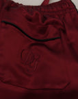 Dolce & Gabbana Silk Lounge Pants in Bordeaux