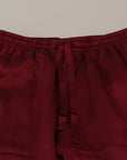 Dolce & Gabbana Silk Lounge Pants in Bordeaux