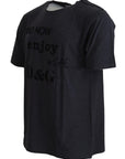 Dolce & Gabbana Elegant Gray Motive Crew Neck T-Shirt