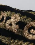 Dolce & Gabbana Elegant Black and Gold Crystal Sweater