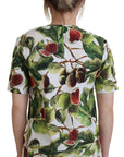 Dolce & Gabbana Chic Multicolor Fig Print Cotton Top