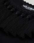 Dolce & Gabbana Elegant Black Cotton Tank Top Blouse