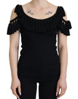 Dolce & Gabbana Elegant Black Cotton Tank Top Blouse