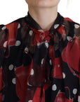 Dolce & Gabbana Sicilian Print Silk Blouse - Luxurious & Chic