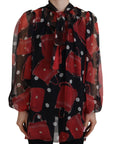 Dolce & Gabbana Sicilian Print Silk Blouse - Luxurious & Chic