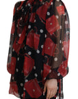 Dolce & Gabbana Sicilian Print Silk Blouse - Luxurious & Chic