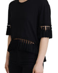 Dolce & Gabbana Elegant Black Cotton Short Sleeve Tee