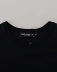 Dolce & Gabbana Elegant Black Cotton Short Sleeve Tee