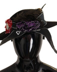 Dolce & Gabbana Elegant Wide Brim Black Hat