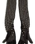 Dolce & Gabbana Elegant Elbow Length Black Gloves