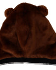 Dolce & Gabbana Elegant Whole Head Hat in Refined Brown Hue