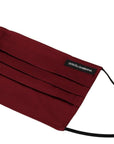 Dolce & Gabbana Elegant Maroon Silk Pleated Face Mask