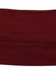Dolce & Gabbana Elegant Maroon Silk Pleated Face Mask
