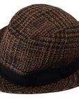 Dolce & Gabbana Elegant Brown Fedora Hat - Winter Chic Accessory