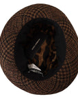 Dolce & Gabbana Elegant Brown Fedora Hat - Winter Chic Accessory
