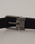 Dolce & Gabbana Elegant Blue Jacquard Designer Belt