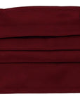 Dolce & Gabbana Elegant Silk Pleated Maroon Face Mask
