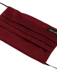 Dolce & Gabbana Elegant Silk Pleated Maroon Face Mask