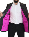 Dolce & Gabbana Multicolor Wool Silk Blend Slim Fit Blazer
