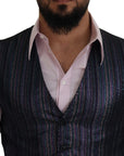 Dolce & Gabbana Multicolor Formal Dress Vest Luxury Blend