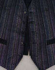 Dolce & Gabbana Multicolor Formal Dress Vest Luxury Blend