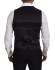 Dolce & Gabbana Elegant Black Single-Breasted Dress Vest
