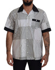 Dolce & Gabbana Elegant Black & White Cotton Shirt